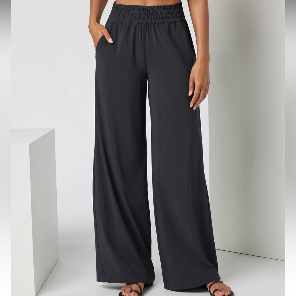 Vuori Charcoal Wide-Leg Pants